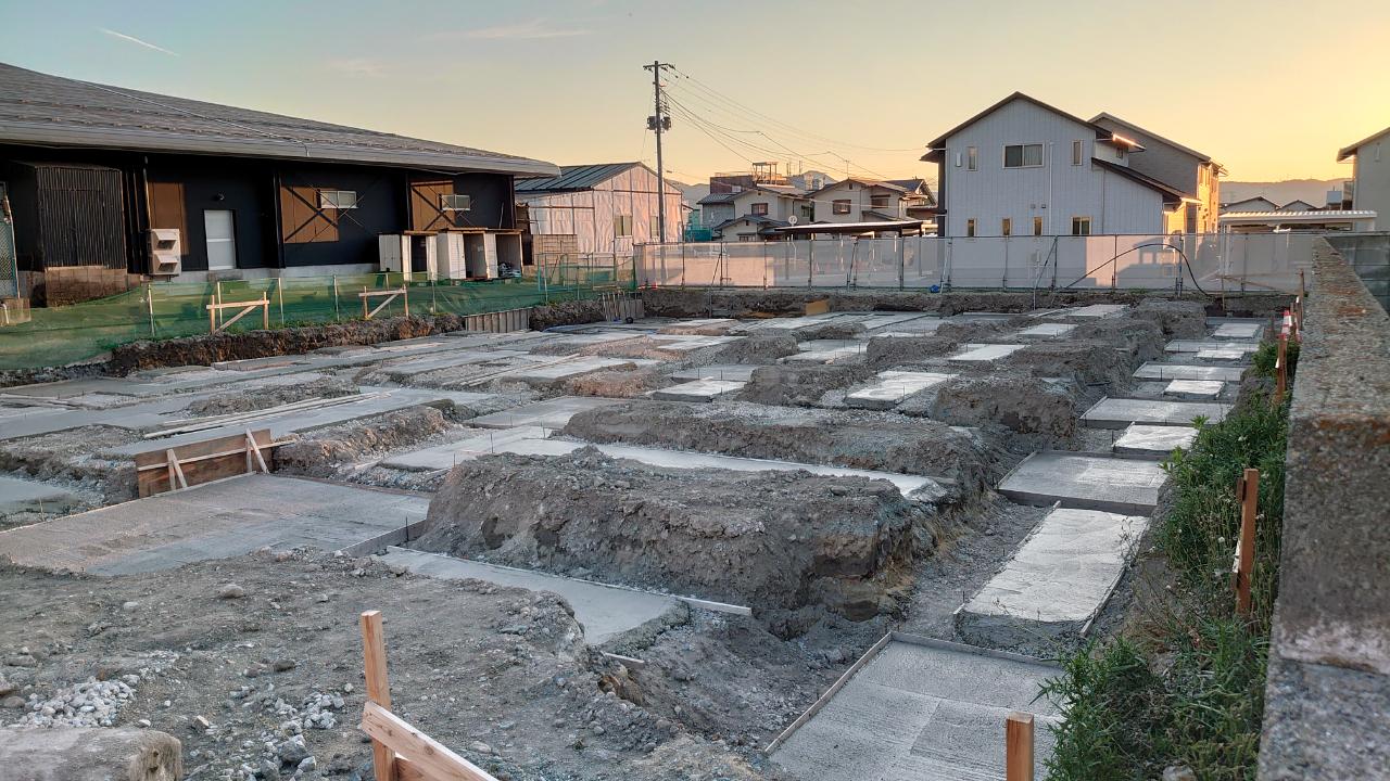 建設途中の様子①